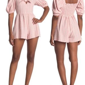 Topshop plaid jumpsuit romper